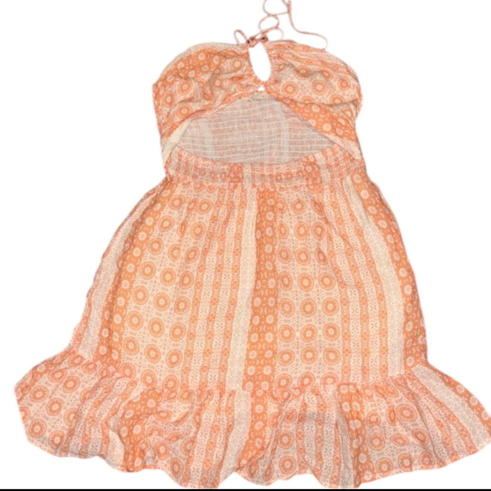 ILLA ILLA Cutout Halter Style Dress W/Smocked Back